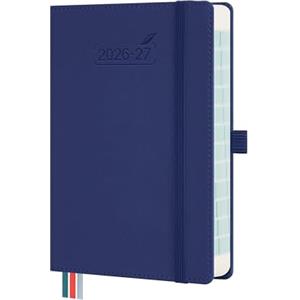 BEZEND Agenda 2026 2027 Giornaliera con Orario - 17 x 12 cm (B6) per Borsa