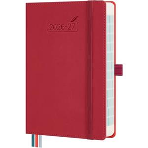 BEZEND Agenda 2026 2027 Giornaliera con Orario - 17 x 12 cm (B6) per Borsa