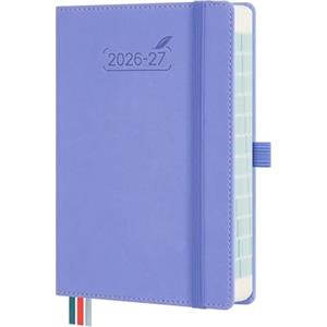BEZEND Agenda 2026 2027 Giornaliera con Orario - 17 x 12 cm (B6) per Borsa