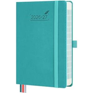 BEZEND Agenda 2026 2027 Giornaliera con Orario - 17 x 12 cm (B6) per Borsa