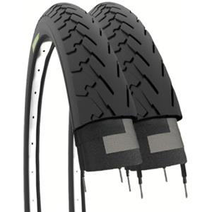 ECOVELO 2 Copertoni 700 X 35 28 x 1 5/8 x 1 3/8 (37-622) 700 x 35C Neri per City Bike, Stradale, Trekking | Pneumatici Stradali Neri in Gomma Bici