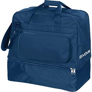 DANZA IN VETRINA Borsa Revolution Big con Fondo Rigido Vano Portascarpe B030 Uomo Donna Ragazzo Borsone Palestra Fitness Allenamento Sport Calcio Calcetto (Altezza: 55cm - Larghezza: 52cm - profondità: 35cm, Blu)