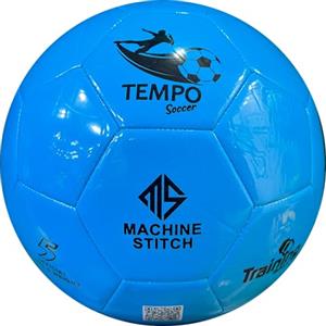 MONDOGIOCHI Pallone da Calcio Misura Regolare N.5 Ufficiale, Ideale per Allenamento outdoor, Pallone cucito a macchina in TPU Palla Calcio per Bambini e Adulti, Design azzurro napoli (TS-9100)