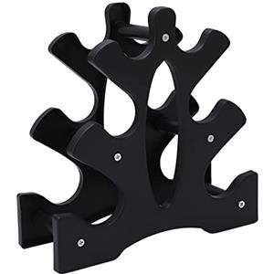 LIYJTK Porta manubri, supporto per manubri Supporto per supporto pesi rimovibile PP 3 livelli Cuscinetto da 20 kg Facile montaggio per palestra domestica
