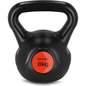 Spokey Kettlebell Peso Fitness in ghisa, Rivestimento PVC (3 kg)