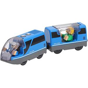 Phefop Trenini Elettrici Giocattolo, Trenini Elettrici Magnetici in Plastica con Funzionamento a Batteria AAA per Bambini, Giocattolo Magnetico Sicuro e Coinvolgente con Design Vivido per gli Amanti
