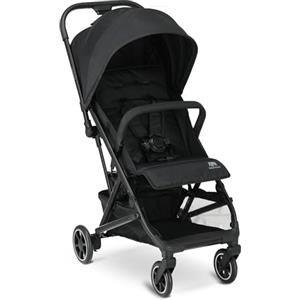 Deryan Easy, Passeggino 0+ Mesi-22 Kg, Passeggino Leggero con Chiusura Smart e Compatta, Capotte Estensibile con Trattamenti UV50+ Antipioggia, Regolabile, Poggiagambe, Nero