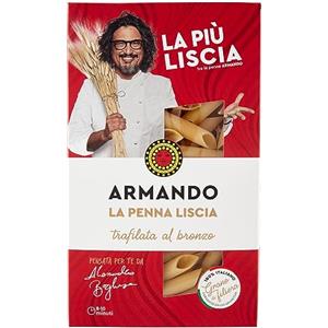 ARMANDO X4 PASTA ARMANDO LA PENNA LISCIA DI SEMOLA DI GRANO DURO ITALIANO - TRAFILATA AL BRONZO - ZERO RESIDUI DI PESTICIDI E GLIFOSATO (4 X 500gr)
