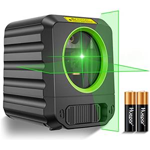 Huepar Livella Laser Autolivellante 30M, Huepar Livella Laser Autolivellante, Linea Laser Verde a Croce, Orizzontale e Verticale Laser, IP54 Batteria Inclusa-B011G