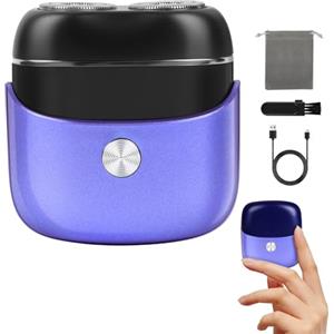 LOPHE Rasoio Elettrico per Donna, Impermeabile IPX7, Uso a Secco/Bagnato, Depilazione Elettrica Viso, Baffetti, Mento E Guance, Adatto anche alla zona Bikini, Viola