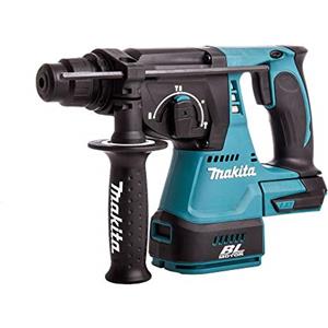 Makita DHR242RTJ - Tassellatore a batteria 18V con batteria 5,0 Ah e attacco SDS-Plus, diametro foratura 24mm