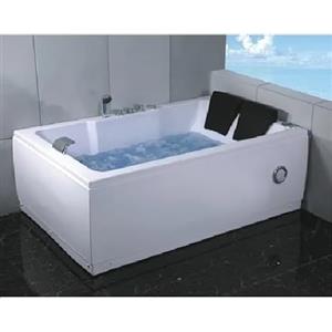 Bagno Italia Vasca da bagno idromassaggio 185x120 cm 2 persone 14 getti radio cromoterapia I