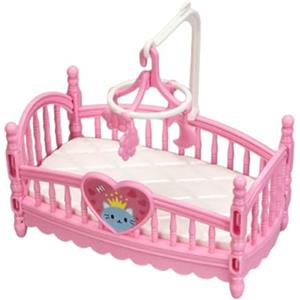 Generisch Mobili in miniatura per la casa delle bambole - Mini culla | accessori da gioco per la cameretta dei bambini, decorazione per famiglie, sala giochi, fotografia