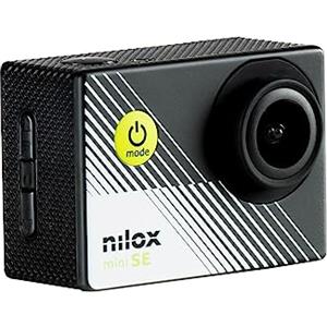 Nilox Action Cam Mini-SE, Action Cam 4k WiFi con Risoluzione 4K/30 fps, Stabilizzatore Elettronico, Schermo 2 LCD, Memoria 64 GB, View Angle 170°, con Custodia Impermeabile Fino a 30 m