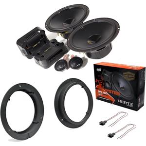 Superauto hi-fi Kit 4 Casse Altoparlanti Compatibili con Mercedes Classe A W169 Classe B W245 Predisposizione Anteriori DPK 165.3 + Adattatori e Accessori Montaggio