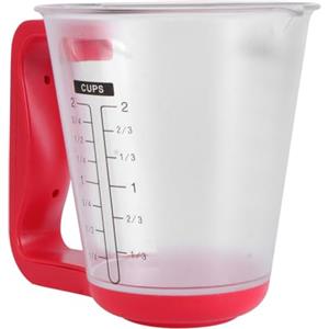 BESTonZON Bilancia Misurino da Cucina 1000G/1G Display LCD Caraffa Graduata per Liquidi e Tazza Misuratrice per Alimenti Bevande