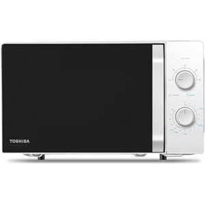 Toshiba MW2-MM20P(WH) - Forni a microonde standard, 20 Litri, 800 W, 5 livelli di potenza con pratica funzione di scongelamento, illuminazione a LED interno/Bianco
