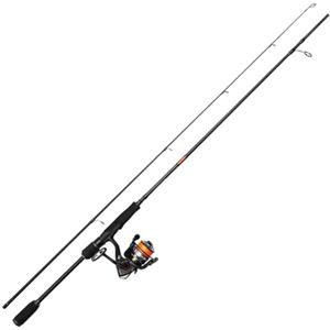 DAM Fire Wave XP Spinning Combo, canna e mulinello da pesca per pescatori d'acqua dolce, luccioperca lucioperca e altro, forte, leggero e versatile, nero, canna veloce da 1,98 m, mulinello taglia 1000