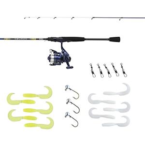 Mitchell Neuron LRF Fishing Combo, Set di Canna e Mulinello da Pesca Light Rock, Canna leggera in due pezzi con azione rapida, Mulinello robusto, Attrezzatura Inclusa, Pronta per Pescare