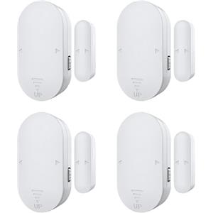 Chatthen Sensore di Allarme per Porte e Finestre, 130 dB Sirena Allarme Casa Senza Fili, Sistema Antifurto Magnetico Wireless, Allarme Porta Ingresso Adatto per Casa, Negozio, Ufficio, Garage, 4 pezzi