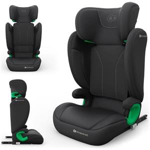 kk Kinderkraft Kinderkraft JUNIOR FIX2 PRO I-SIZE Seggiolino auto 15-36 kg, Gruppo 2-3, 100-150 cm, con Isofix, Poggiatesta regolabile, Sistemi di sicurezza, Leggero Facile da trasportare, Facile da pulire, Nero