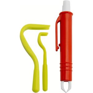Schwertkrone® Set di 3 pinze per zecche [plastica] - pinze per zecche per cani, gatti e umani - pinzette per zecche uomo e animale - gancio per cani - Sollevatore zecche - Set di 3 pezzi