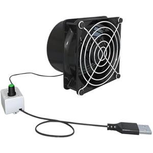 Generic Ventilatore Aspiratore di Fumi e Odori con Ventilazione | Ventola USB Compatta con Potenziata e Regolazione Velocità per Cucina Bagno Casa Finestra