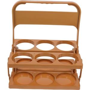 Warmhm Cestello Porta Birre Pieghevole in Plastica 1 Pezzo per Picnic | Compatibile con Tazzine da Caffè, Struttura Salvaspazio, Resistenza per Uso Prolungato, Hotel, da Tavolo