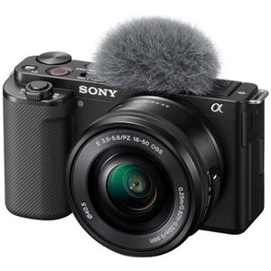SONY - Vlog ad Ottiche Intercambiabili Alpha ZV-E10L con Risoluzione 4K Ultra HD Touch Screen Sensore APS-C e Obiettivo Power Zoom 16 Colore Nero - SPEDIZIONE GRATUITA