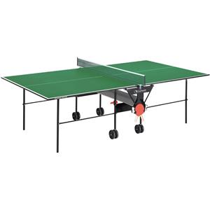 Garlando Tavolo Ping Pong Training Indoor Verde con 4 Racchette e 18 Palline