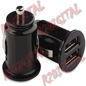 linq r2digital® CARICATORE BASSO PROFILO USB DOPPIO 2 A AUTO BARCA CAMPER CAMION CARICA BATTERIE ACCENDISIGARI ALIMENTATORE 2 USCITE SMARTPHONE