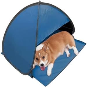 Naqqios Tenda da spiaggia per cani - 80 x 65 x 55 cm, riparo dal sole da spiaggia, baldacchino pop-up | Protezione UV per computer portatile per escursioni all'aperto giardino