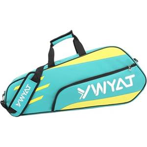 Lljsszr Borsa per Racchetta da Badminton, Borsa da Tennis, Borsa a Mano con Chiusura a Cerniera, Borsone Impermeabile, Borsa da Palestra, Borsa da Viaggio, Azzurro