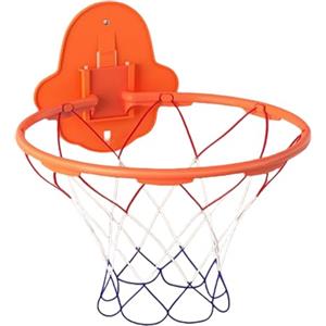 Genérico Canestro da basket, giocattolo da parete per esterni, 32 cm, silenzioso, per allenamento, pieghevole, con retro adesivo, per adulti e bambini