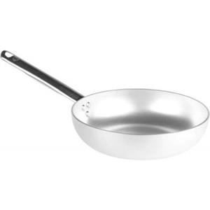 Agnelli Padella Alta 40 cm in Alluminio Professionale con Manico Tubolare in Acciaio Inox