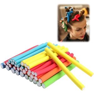 GZRXIOUS 40 pezzi Bigodini per Capelli, Flessibili Rulli per Capelli in Schiuma Twist Bastoncini per Ricci Delicati e Naturali, Adatto per Ricci Grandi e Piccoli Durante la Notte(Colore casuale)
