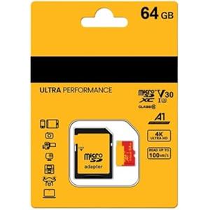 Generico Scheda Micro SD U3 V30 da 128 GB 256 64 TF ad alta velocità 4K for drone fotocamera telefono(C100 Card reader)