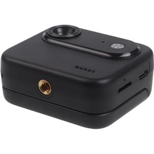 Wablissia Action Cam 4K con fotocamera per vlogging con schermo a flip, telecamera sportiva con montaggio sul petto, registratore avventura impermeabile, fotocamera da casco da moto, telecamera subacquea, lunga