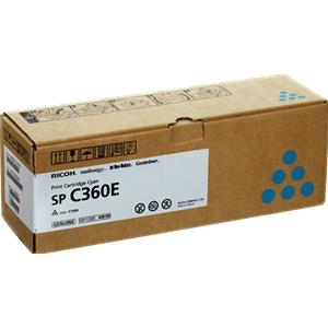 Ricoh Toner Originale Ciano 408189 per Stampanti SP C360DNW/SNW/SFNW - Durata 900 Pagine