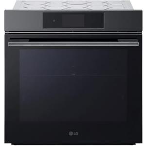 LG InstaView WSED7665B Forno da Incasso a Vapore, classe A++, 76L, 300°C, Display touch 4,3, Air Fry, Sous Vide, Modalità Pizza, Pulizia EasyClean, Pirolisi, Wi-Fi, Cerniere Ammortizzate, Nero