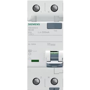 Siemens 5SV - Interruttore differenziale clase-a 2 poli 25 A 300 mA 70 mm
