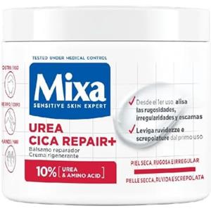 Mixa Crema Corpo Rigenerante, Per Pelle Secca e Ruvida, Pelle Idratata e Lenita per 48H, Barriera Cutanea Riparata e Protetta, Con il 10% di Urea e Amino acid, Urea Cica Repair +, 400 ml