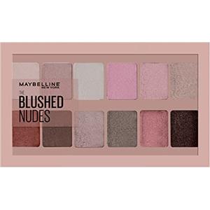 Maybelline New York Palette Ombretti The Blushed Nudes, 12 Colori Sulle Sfumature del Nudo Rosato, Finish Matte, Satinato e Perlato