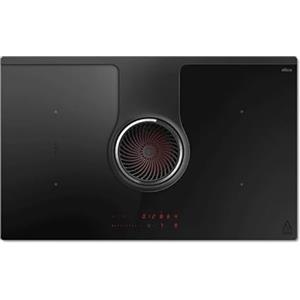 Elica PRF0196318, Piano cottura a induzione con cappa di scarico integrato NIKOLATESLA ONE EVO BL/A/83, Black