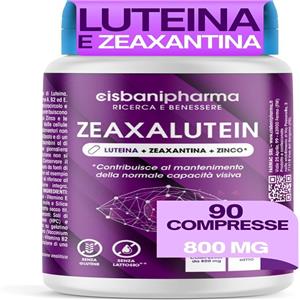 FARMAC Zeaxalutein 90 Compresse - Supporto per la Salute degli Occhi