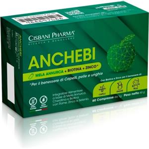 ANCHEBI CISBANI PHARMA - Integratore con Mela Annurca, Cheratina e Biotina per Capelli e Unghie Forti - 60 Compresse