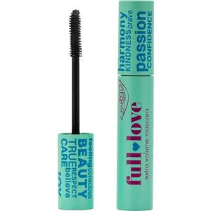 Purobio Cosmetics Mascara Full Love - Extra Volume Nero Intenso 14,7 ml con Ingredienti Naturali