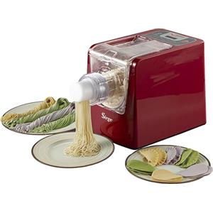 Sirge Macchina per Pasta Fresca Automatica 300W - 22 Trafile Incluse - Impasta ed Estrae Pasta in 10 Minuti - Pasta Maker per Spaghetti, Penne, Tagliatelle - Ideale anche per Farine Senza Glutine