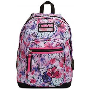 Seven Zaino Scuola Freethink, Rosa, Zaino Doppio Scomparto, Tasca Frontale e Tasca Porta Borraccia, Zaino Medie e Superiori, Bambina Ragazza