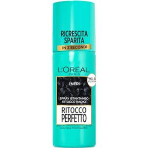 L'Oreal Paris L'Oréal Paris Spray Ritocco Perfetto, Spray Istantaneo per Radici e Capelli Bianchi, Durata fino a 1 Shampoo, Colore: Nero, 75 ml